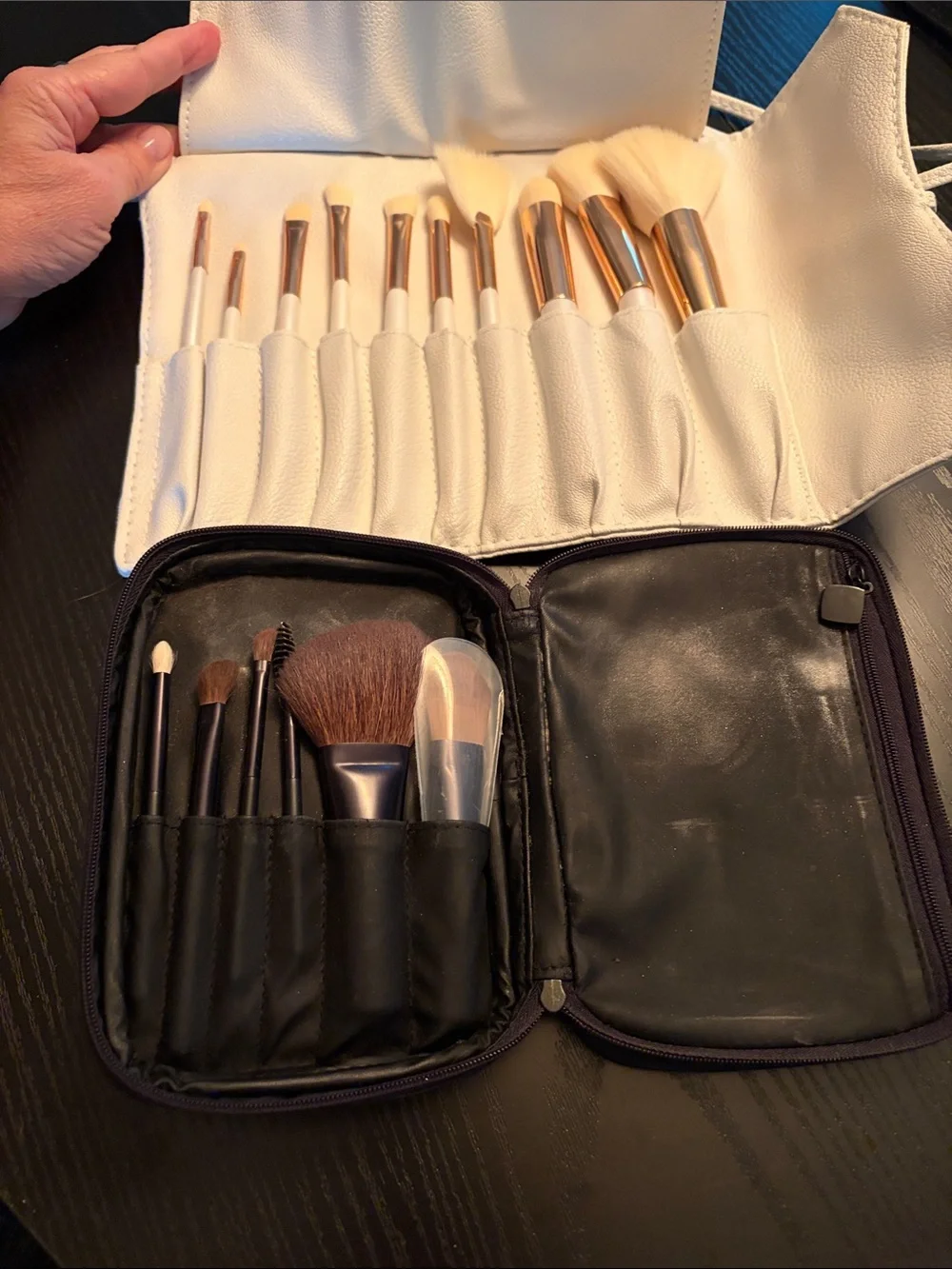 CHANEL make-up brush set and La Beaute brush set